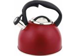 Michelino Bollitore A Flute Da 2,5 Litri In Acciaio Inox Bollitore Per Tè Red 11400