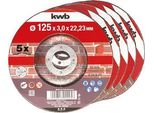 Kwb 792295 Disco Da Taglio Diritto 125 Mm 5 Pz