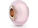 Pandora Rose Ciondolo In Vetro Di Murano Rosa Opaco