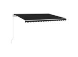 Vidaxl Tenda Automatica Con Led E Sensore Vento 300X250 Cm Antracite