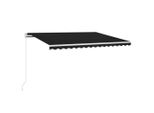 Vidaxl Tenda Automatica Con Led E Sensore Vento 450X300 Cm Antracite