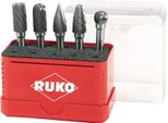 Ruko 116004 Carburo Di Tungsteno Ghisa, Acciaio Inox, Acciaio, Leghe Di Titanio 5 Pz