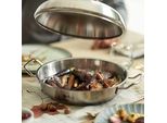 Fissler Original-Profi Collection / Tegame Da Portata In Acciaio Inox (Ø 28 Cm, 3,0L) Con Coperchio Ad Alta Capacità, Bordo Alto, Non Rivestito - Induzione
