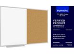 Lavagna Magnetica Cancellabile A Secco E In Sughero Combinata (Cornice In Alluminio) 90X60 Cm