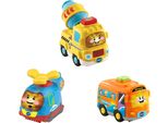 Tut Tut Baby Flitzer - Set Di 3: Carrozza, Elicottero, Betoniera