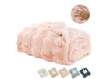 Coperta Rosa Accogliente Coperta Divano Peluche Super Morbida Coperta Soggiorno Flanella Coperta Divano Coperta Tiro Coperta Divano Coperta Per Letto Divano Camera Da Letto Ufficio 130X160Cm