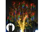 288 Led Meteor Shower Rain Lights Colorful Waterproof Icicle Fairy Lights Garden Party Christmas Decoration