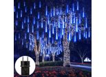 288 Led Meteor Shower Rain Lights Blu Impermeabile Icicle Fairy Lights Giardino Party Decorazione Di Natale
