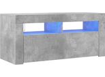 Mobile Tv Con Luci Led Grigio Cemento 90X35X40 Cm