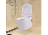 Vidaxl Wc Sospeso Con Cassetta Integrata In Ceramica Bianca