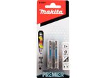 Makita Impact Premier Bit PZ3 50 Mm PZ3 - 50 Mm - 1/4" - 2 Pz."