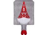 Runner Da Tavolo Invernale Tovaglia Nastro Da Tavolo Candele Decorazione Da Tavolo Natale - Grigio