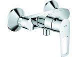 Miscelatore Monocomando Per Doccia Grohe Bauloop 23633\_1, Montaggio A Parete, Con Limitatore Di Temperatura, Raccordi A S, A Sicurezza Intrinseca, Cromato