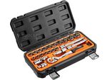 Neo Tools Chiavi A Bussola 1/2", Set Di 23 Pezzi."