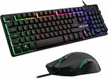 Set Tastatura Si Mouse The G-Lab PACK-WL-PC-BK, Iluminare, Negru
