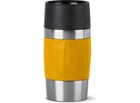 Emsa N2161000 Emsa Travel Mug Tazza Sottovuoto Compact, 0,3 Litri, Giallo