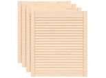 Vidaxl Armadio Ante A Persiana Design 4 Pezzi 69X59,4 Cm Legno Massello