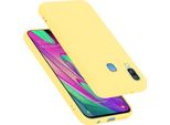 Cadorabo Custodia Protettiva Per Samsung Galaxy A40 Custodia In Giallo Telefono Cellulare Case Cover Tpu Etui