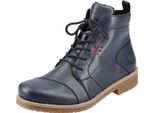 Rieker Donna Stivaletto Stringato Foderato Con Cuciture Decorative 73500, Misura:42 Eu, Colore:Blu