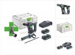 Festool Bhc 18 Hpc 4.0 I-Plus Promo 21 Trapano A Percussione A Batteria 18 V 25 Nm 1,8 J Sds Plus Brushless ( 577206 ) + 2X Batteria 4,0 Ah + Caricabatterie + Bocchetta Per Polvere + Systainer