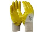 Guanto, 3/4 Nitrile, 100% Cotone, Taglia 9, Giallo (1 Paio)