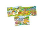 Goki Puzzle Di Legno Animali 3X24 Pezzi