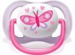 Avent Soother Ultra Air Happy I Love Mama, 0-6M - Farfalla, Lilla