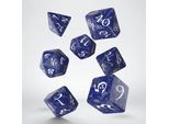 Q-Workshop Gioco Di Ruolo Classico - Set Di Dadi In Bianco E Cobalto (7)