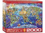 Crazy World - Oggetti Nascosti - Puzzle Da 2000 Pezzi In Formato 67,6X96,8 Cm