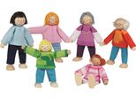 Goki 51496 Bambole Pieghevoli Famiglia Moderna, 6 Pezzi (1 Set)