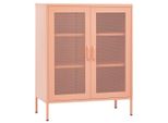 Vidaxl Armadio Rosa 80X35X101,5 Cm Acciaio