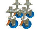Fahrrollensatz Ø 150Mm 4 StüCk HöHenverstellbar FüR Krause Climtec Protec,