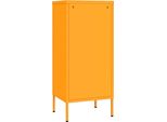 Vidaxl Armadio Giallo Senape 42,5X35X101,5 Cm Acciaio
