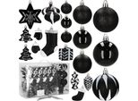 Bubles Di Natale Bubles Per Albero Di Natale Bubles Per Albero Di Natale 77 Pezzi Decorazione - Nero