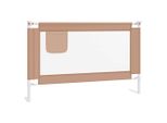 Vidaxl Protezione Letto Bambino Taupe 120X25 Cm Tessuto