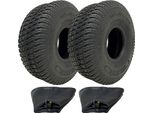 Set Of 2 - 11X4.00-4 4Pr Wanda P332 Grass Tyre Tl & 4.10/3.50-4 / 4.00-4 / 11X4