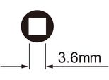 Icetoolz Spaak Chiave Per Nippli 12D3 Per 3,6 Mm (Nipplo Quadrato)