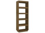 Libreria/Divisorio Per Ambienti Marrone Miele 60X35X167 In Legno Di Pino Massiccio