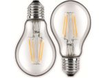 Blulaxa Led-Filamento-Lampada, A60, E27, Eek: F, 4,5 W, 470 Lm, 2700 K, 2 Stk