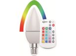 Blulaxa Led-Smd-Lampe, C37, Rgb, E14, Eek: F, 5,5 W, 470 Lm, 2700 K