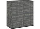 Vidaxl Cuscino Da Giardino In Rattan Pe 100X49X103,5 Cm Grigio