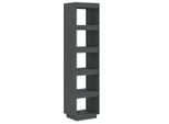 Libreria/Divisorio Grigio 40X35X167 Cm In Legno Di Pino Massiccio
