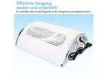 Jopassy Aspirapolvere Per Unghie Aspiratore Professionale Per Unghie Con 3 Ventole E 2 Sacchetti Per La Rimozione Della Polvere Dalle Unghie Acriliche Per Uso Personale E Per Saloni Per Unghie, Bianco