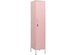 Vidaxl Armadietto Rosa 35X46X180 Cm In Acciaio
