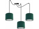 Lampada A Sospensione, Lampadario Da Soffitto, Cromo, Paralume In Velluto