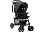 Vidaxl Carrozzina 2 In 1 Stahl Dunkelgrau E Schwarz