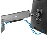 Supporto Per Monitor Da Gioco 17-32" Con Illuminazione Led Rgb Supporto Da Scrivania Altezza Regolabile Orientabile Inclinabile Max. 9 Kg Vesa 75X75 / 100X100"