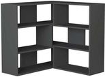 Libreria Angolare Moderna Houseland Molly No.3 Antracite