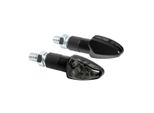 Lampa Atom 12V Led Indicatore Moto Nero Con Lente Fumé Omologata