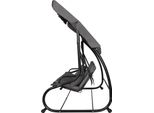 Altalena Hollywood Altalena Da Giardino A 4 Posti 220 X 162 Cm, Inclusi 2 Cuscini Panca A Dondolo Con Portabibite Funzione Reclinabile